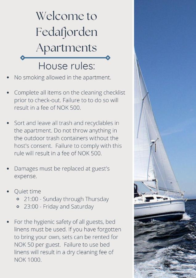 Fedafjorden Apartments Εξωτερικό φωτογραφία